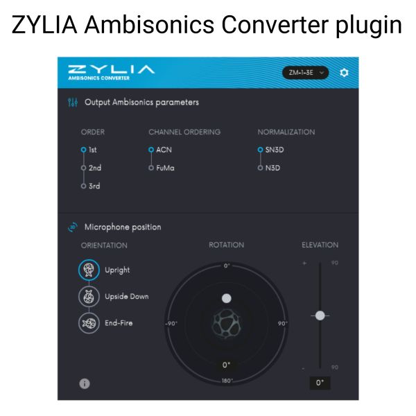 ZYLIA Ambisonics Converter plugin